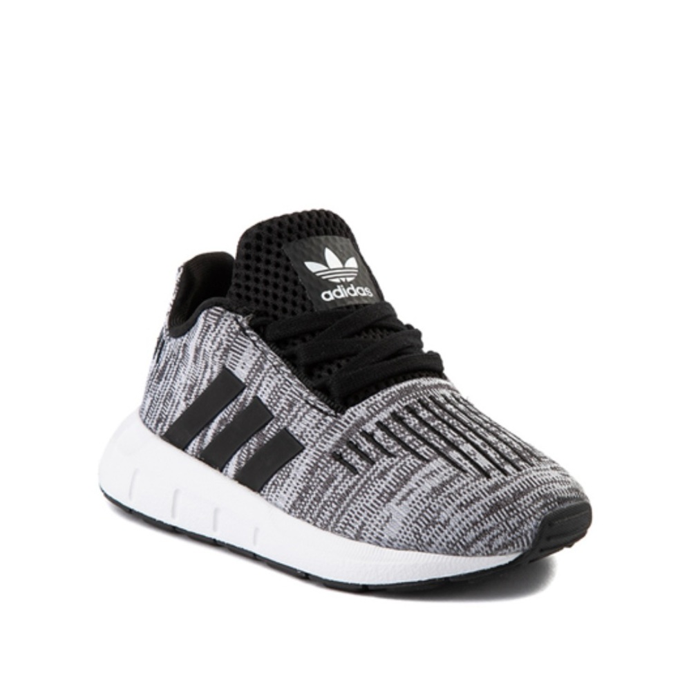 Adidas - Swift Run Athletic Shoe - Baby / Toddler - Grey / Black